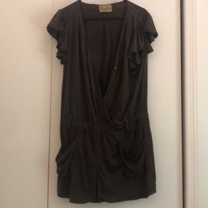 Brown Dejavu suede like jumper